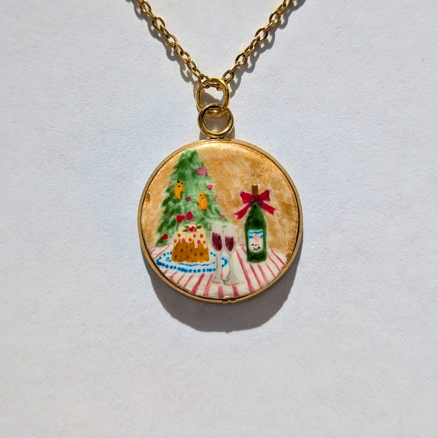 Le panettone et le sapin de Noël