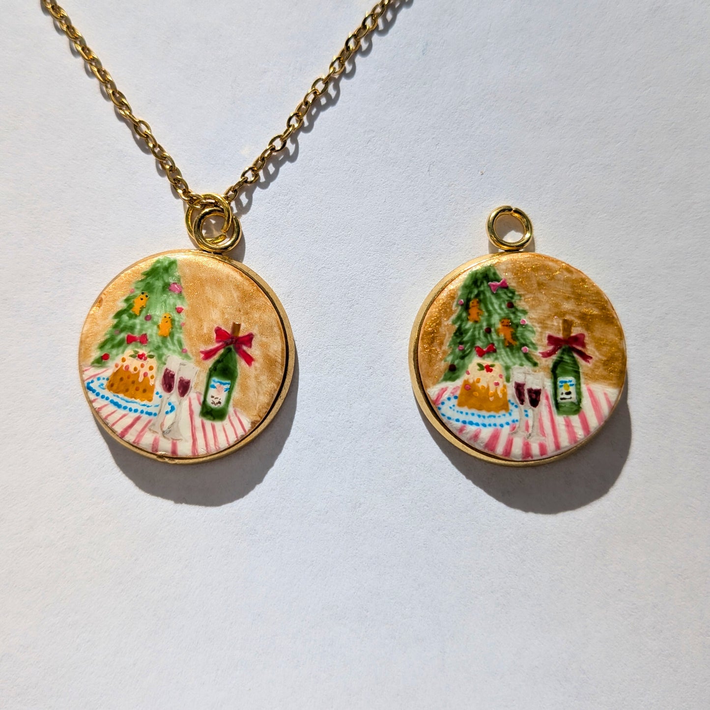 Le panettone et le sapin de Noël